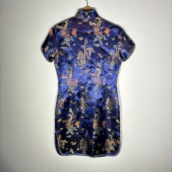 Mei Gui 100% Silk Traditional Japanese Dress Dragon Pattern Size 36 Small - Picture 4 of 9